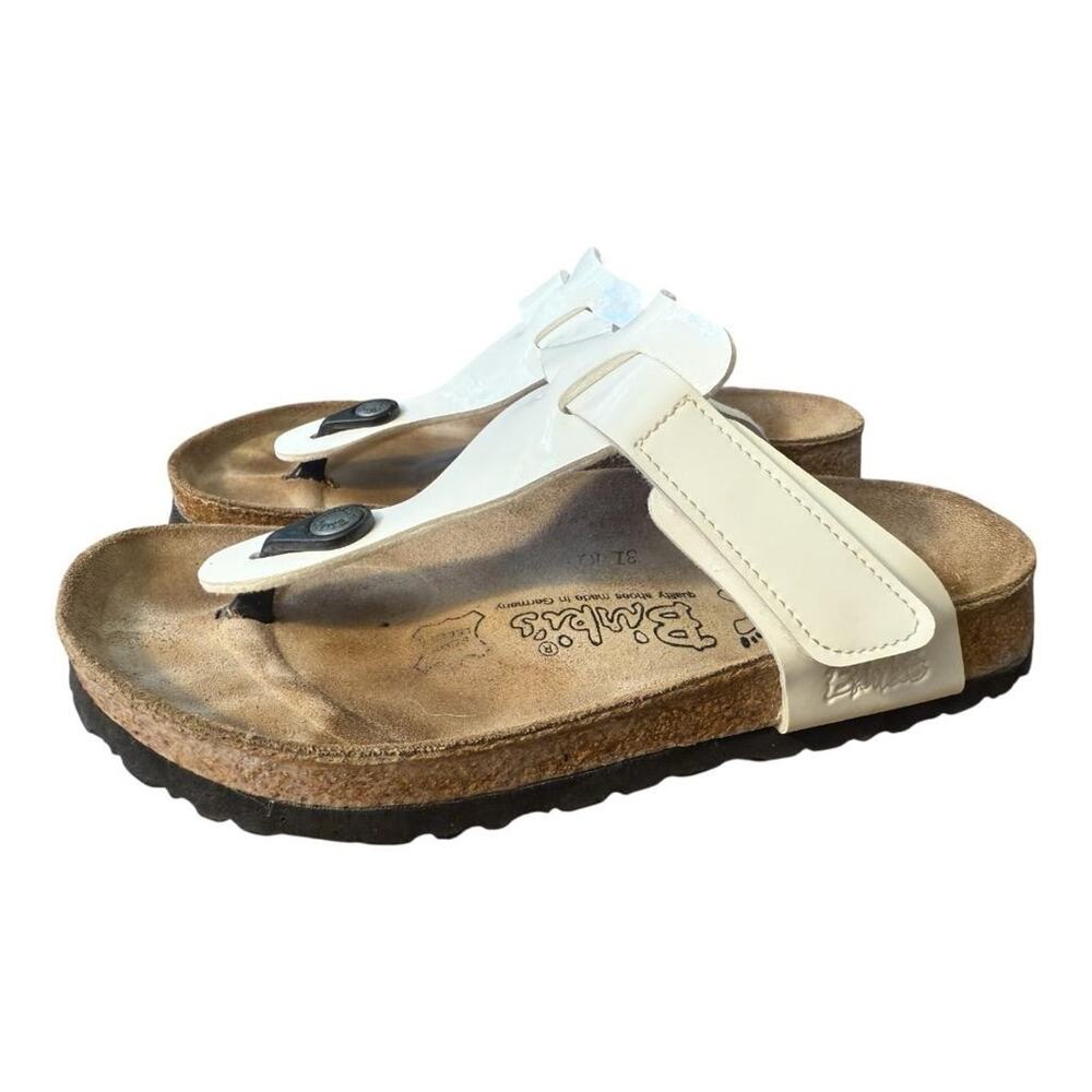 Birki's Birkenstock Gizeh Slide Sandal Cream Women size 36 US 5 - Picture 2 of 7